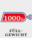 1000g Füllgewicht